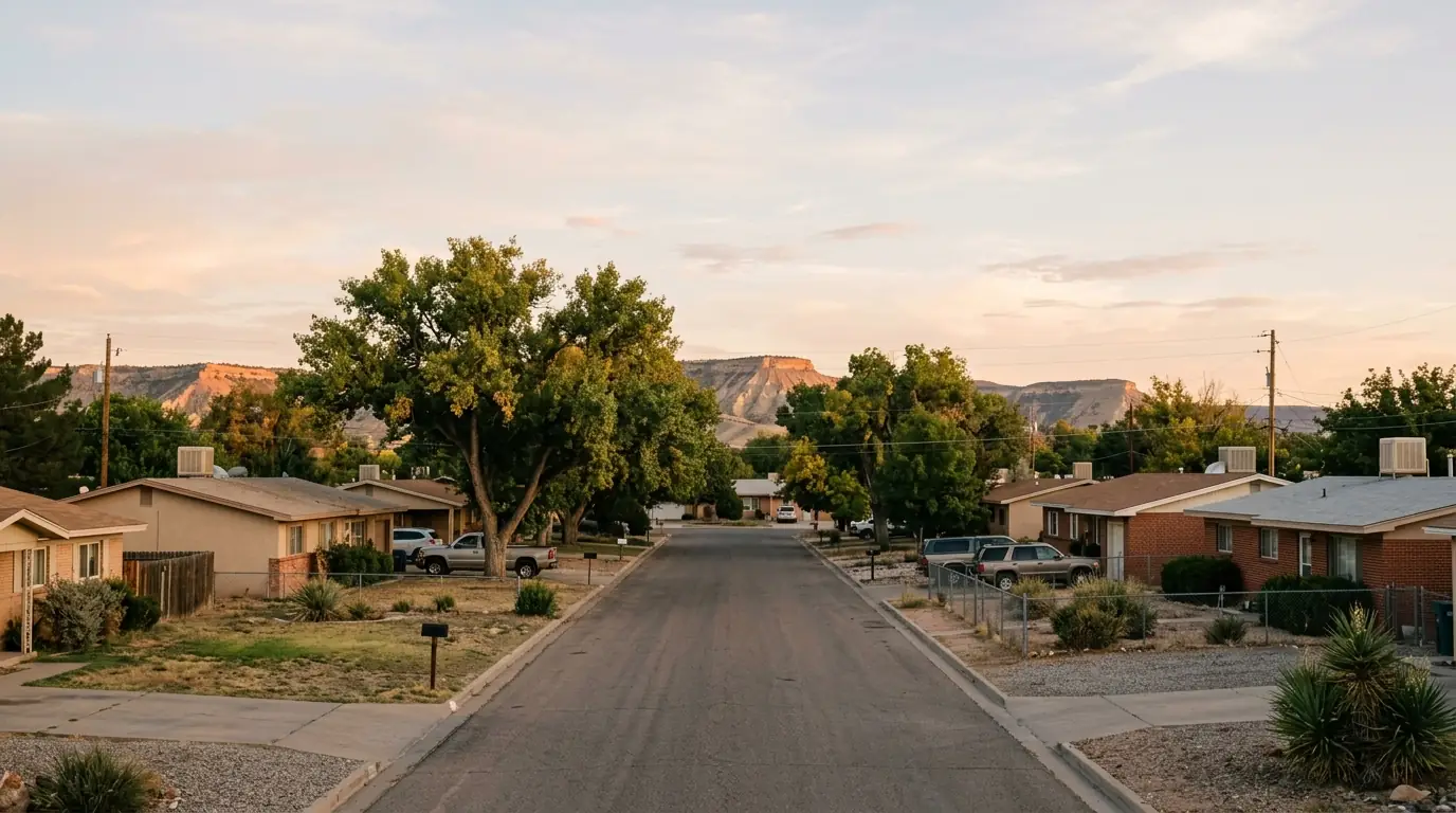 Homes and landscape around Foothills