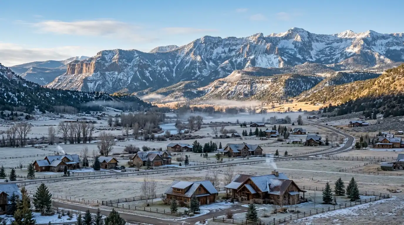 Homes and landscape around Durango